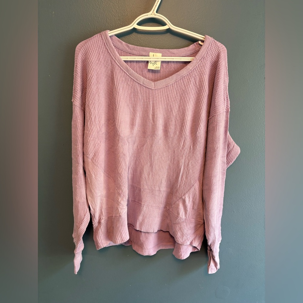 OFFLINE By Aerie Wow! Waffle Oversized T-Shirt XS